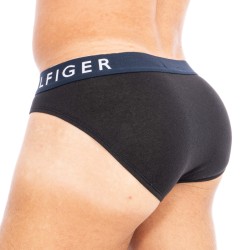  3 pack slip con logo in vita - nero - TOMMY HILFIGER UM0UM01227-0R9 