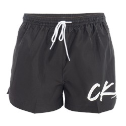  Drawstring - Black Swim Shorts - CALVIN KLEIN KM0KM00442-BEH 