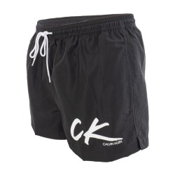  Drawstring - Black Swim Shorts - CALVIN KLEIN KM0KM00442-BEH 