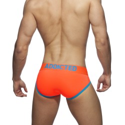  RING UP NEON MESH BRIEF NEON - yellow - ADDICTED AD917 C32 