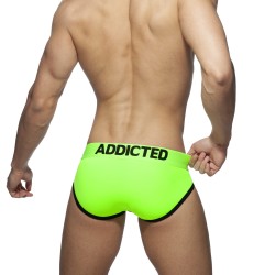  Slip swimderwear Néon avec cockring - jaune - ADDICTED AD917 C33 