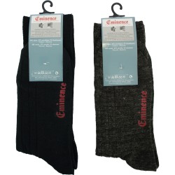 Chaussettes & socquettes de la marque EMINENCE - Coffret 2 paires de chaussettes (noir / anthracite) - Ref : LA40 350
