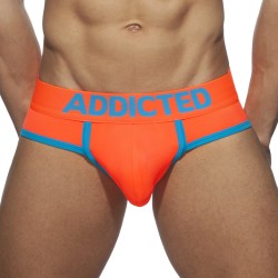  RING UP NEON MESH BRIEF NEON - yellow - ADDICTED AD917 C32 