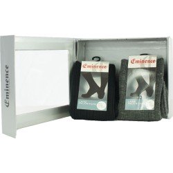 Calzini del marchio EMINENCE - Coffret 2 paires de chaussettes (noir / gris chiné) - Ref : LA40 360