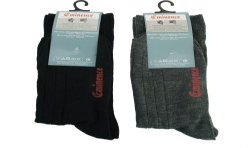 Socks of the brand EMINENCE - Coffret 2 paires de chaussettes (noir / gris chiné) - Ref : LA40 360