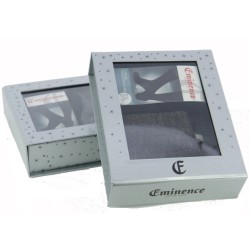 Calzini del marchio EMINENCE - Coffret 2 paires de chaussettes (noir / gris chiné) - Ref : LA40 360