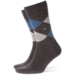 EDINBURGH socks - grey/blue - BURLINGTON 21182-3090 