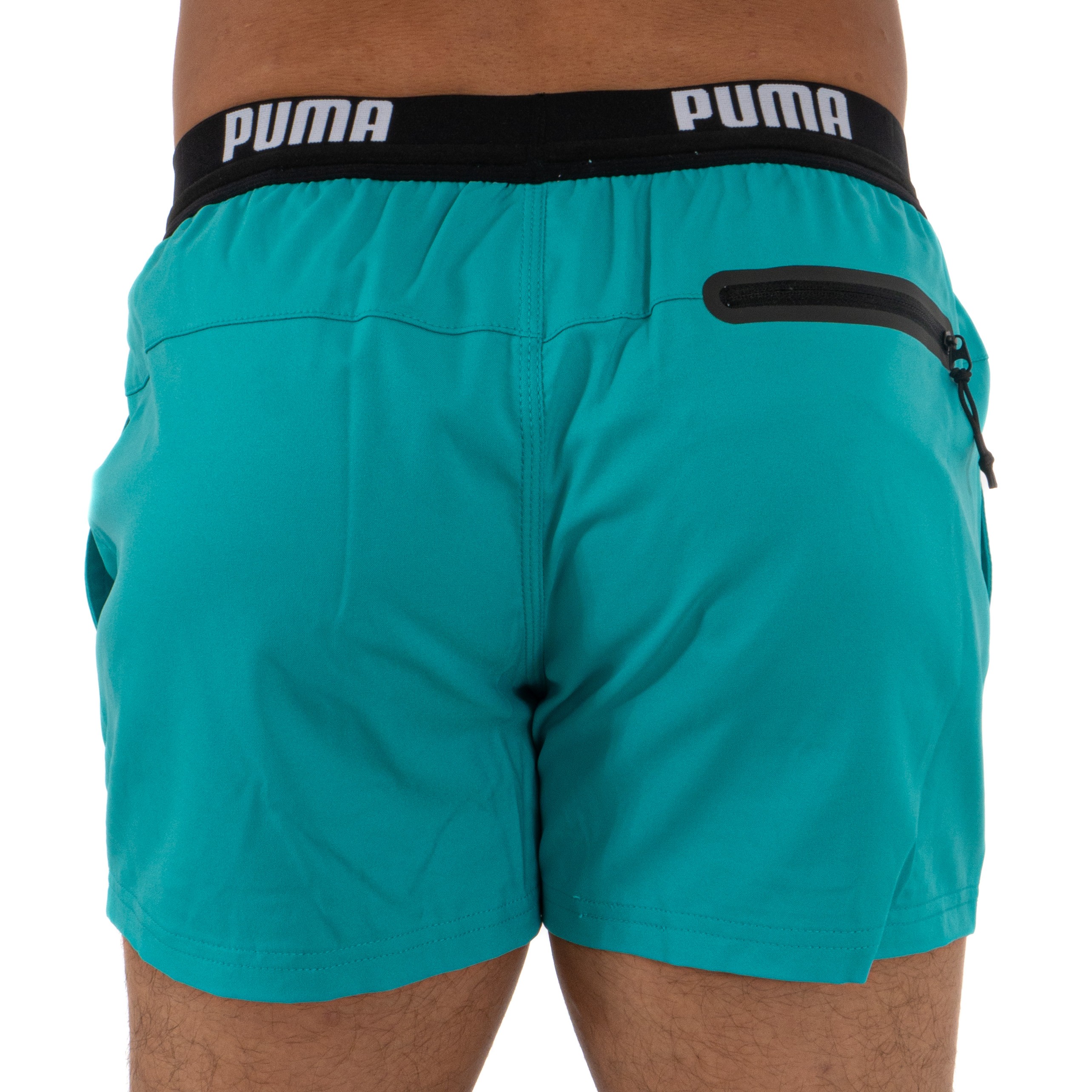 Short de bain court PUMA Swim Logo - aqua - Puma : vente short de b