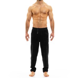  Smooth Knit - Pantalon velours gris - MODUS VIVENDI 09062 BLACK 