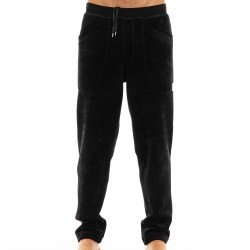  Smooth Knit - Pantalon velours noir - MODUS VIVENDI 09062 BLACK 