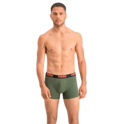  Basic Boxer Shorts 2 Pack - army green - PUMA 521015001-008 