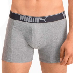  Pack de 3 bóxers Lifestyle Sueded de algodón - Blanco gris y negro - PUMA 681030001-325 