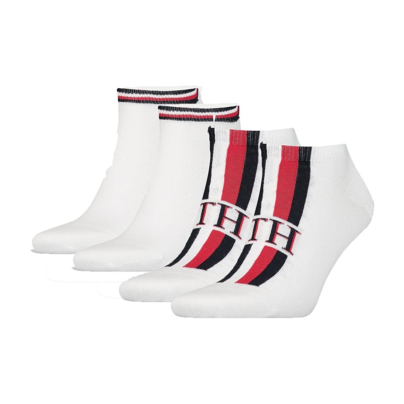  2 pack calzini cortissimi con nastro iconico - TOMMY HILFIGER 320204001-300 