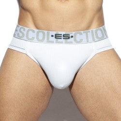  Jockstrap Shiny RIB - blanc - ADDICTED UN425-C01 