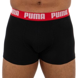  Basic Boxer Shorts 2 Pack - red and black - PUMA 521015001-786 