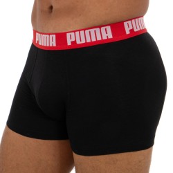  Bóxers PUMA básicos - rojo y negro - PUMA 521015001-786 