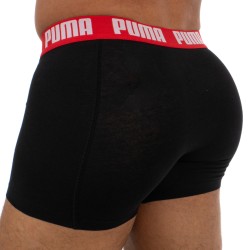  Basic Boxer Shorts 2 Pack - red and black - PUMA 521015001-786 