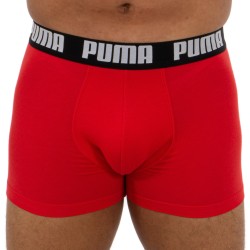  Basic Boxer Shorts 2 Pack - red and black - PUMA 521015001-786 