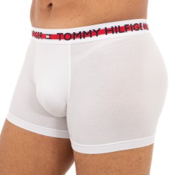  Boxer aderenti in cotone biologico - bianco - TOMMY HILFIGER -UM0UM01892-YCD 