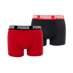  Basic Boxer Shorts 2 Pack - red and black - PUMA 521015001-786 