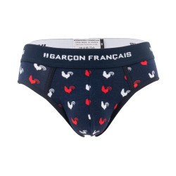  Briefs Hähne - dreifarbig - GARÇON FRANÇAIS SLIP18-TRICOLORE COQS 