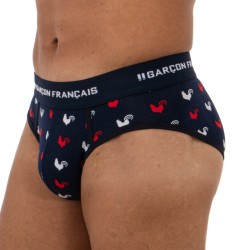  Briefs Hähne - dreifarbig - GARÇON FRANÇAIS SLIP18-TRICOLORE COQS 