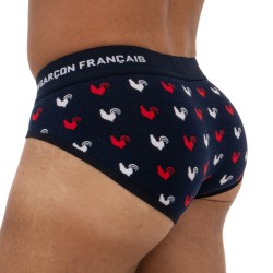  Briefs Hähne - dreifarbig - GARÇON FRANÇAIS SLIP18-TRICOLORE COQS 