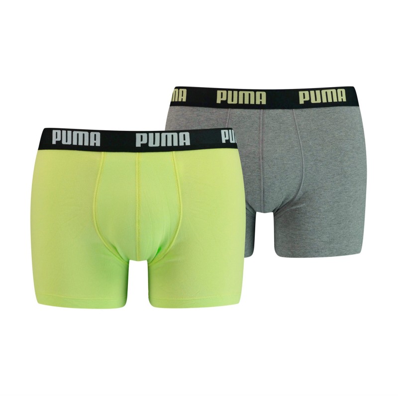  Basic Boxer Shorts 2 Pack - lime - PUMA 521015001-010 