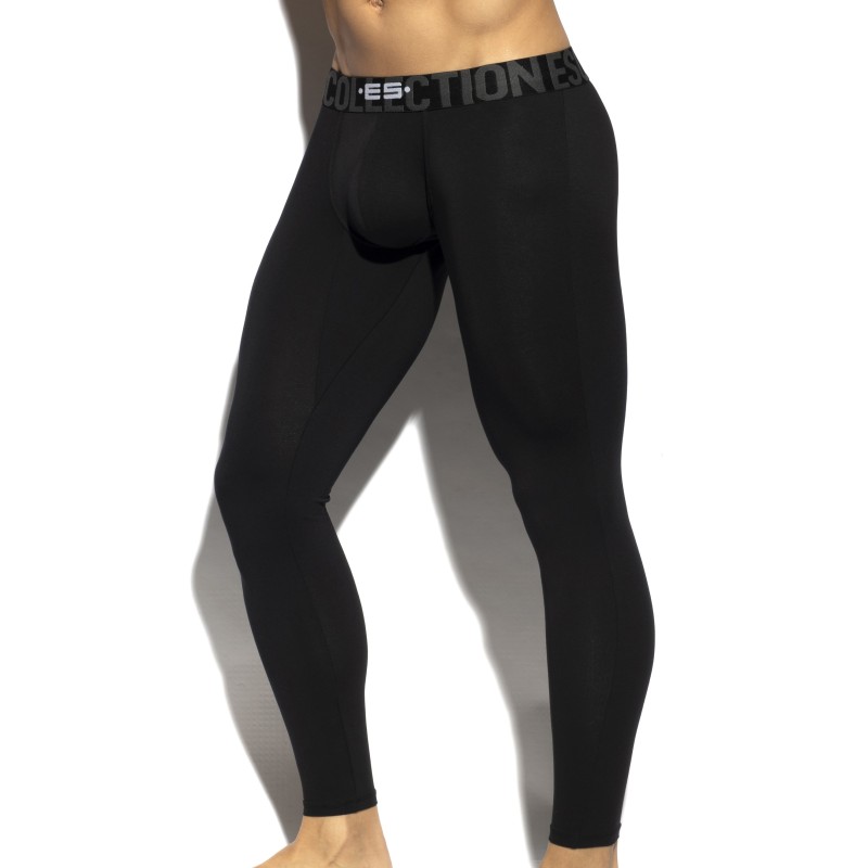  Long John basic coton - noir - ES COLLECTION UN411-C10 