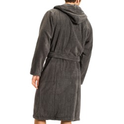  Pure Cotton Hooded Bathrobe - grey - TOMMY HILFIGER 2S87905573-884 