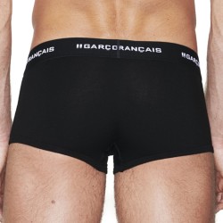  Le Boxer noir Indispensable - GARÇON FRANÇAIS SHORTY12 NOIR PACK 