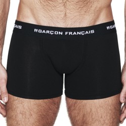  Langer schwarzer Boxershort Wesentlich - GARÇON FRANÇAIS BOXER13 NOIR PACK 