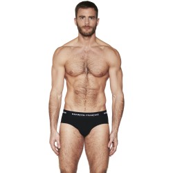  Slip noir Indispensable - GARÇON FRANÇAIS SLIP19 NOIR PACK 