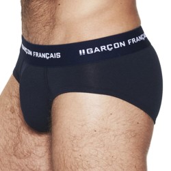  Navy Blue brief Essential - GARÇON FRANÇAIS SLIP19 BLEU MARINE PACK 