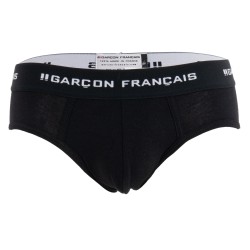  Black Brief Essential - GARÇON FRANÇAIS SLIP19 NOIR PACK 