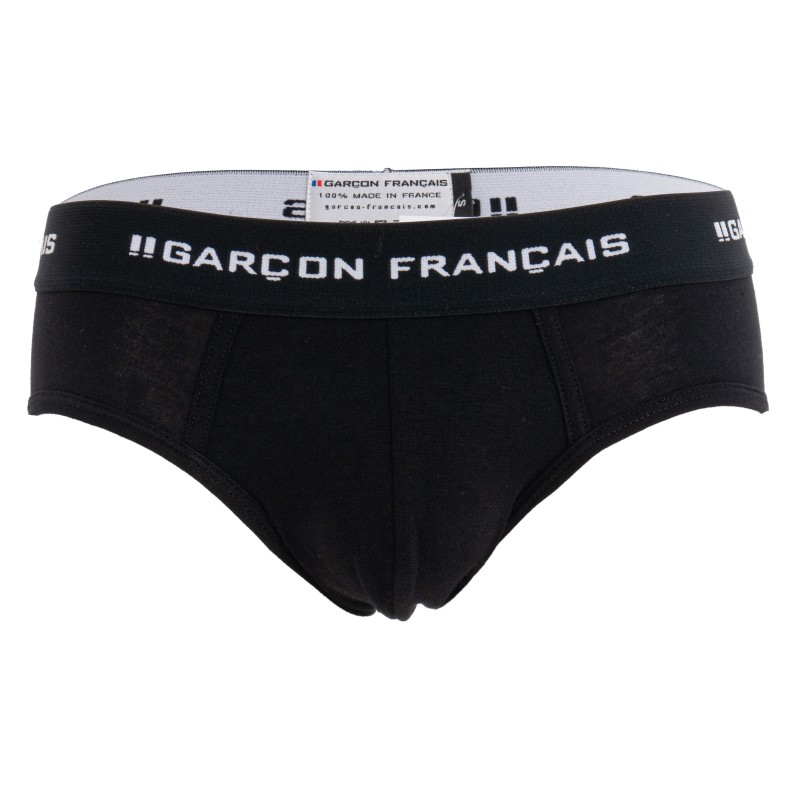  Slip negro Los Indispensables - GARÇON FRANÇAIS SLIP19 NOIR PACK 