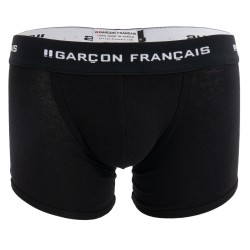  Langer schwarzer Boxershort Wesentlich - GARÇON FRANÇAIS BOXER13 NOIR PACK 