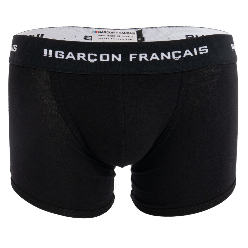  Boxer lungo nero Indispensabile - GARÇON FRANÇAIS BOXER13 NOIR PACK 