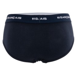  Navy Blue brief Essential - GARÇON FRANÇAIS SLIP19 BLEU MARINE PACK 