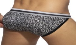  Léopard Stripe Bikini - grau - ADDICTED ADS268-C15 