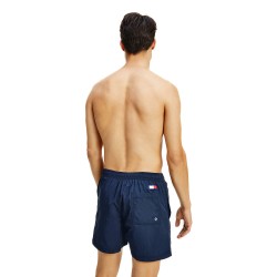  Flag Drawstring Mid Length Slim Fit Swim Shorts - navy - TOMMY HILFIGER UM0UM02048-DW5 