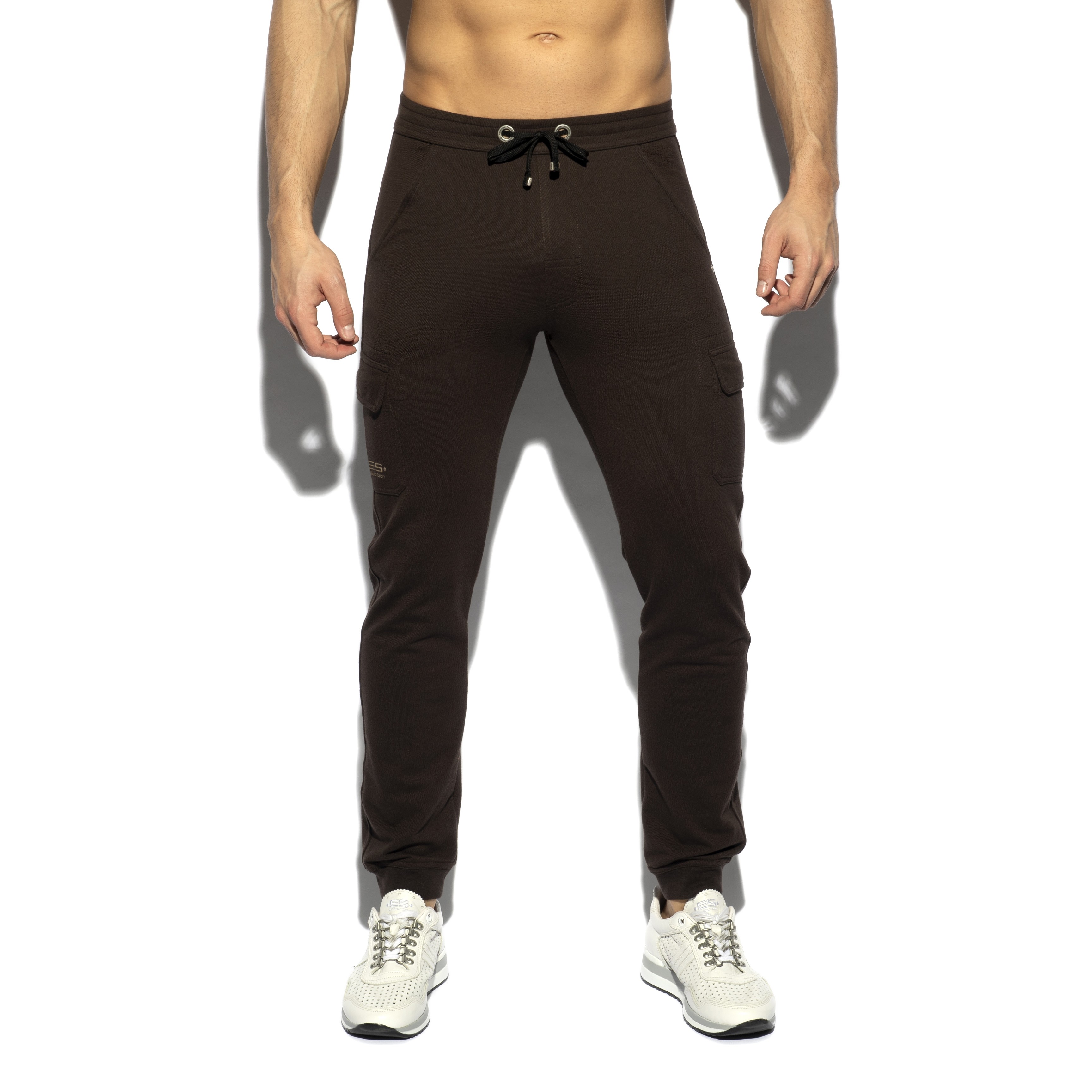 Pique - brown trousers - ES collection : sale of Pants for men ES c