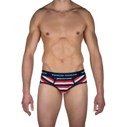  Patriot Striped brief - GARÇON FRANÇAIS SLIP16 ROUGE/MARINE/BLANC 