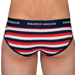  Patriot Striped brief - GARÇON FRANÇAIS SLIP16 ROUGE/MARINE/BLANC 