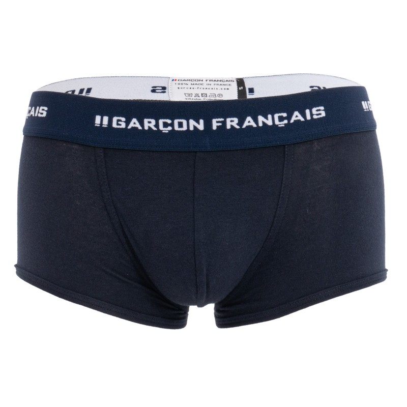  Boxer Bleu Marine Indispensable - GARÇON FRANÇAIS SHORTY12 BLEU MARINE PACK 