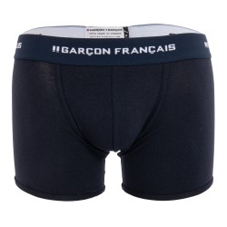  Le Boxer long bleu marine Indispensable - GARÇON FRANÇAIS BOXER13 BLEU MARINE PACK 