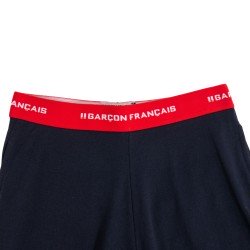  Pantalon pyjama Tricolore - GARÇON FRANÇAIS SHORTDETENTE18 LONG MARINE 
