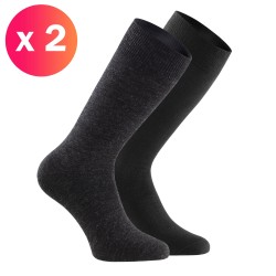 Impetus - grey and black cotton socks (Lot of 2)