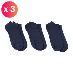 SKM-GOST-THREEPACK - calcetines de tobillo (juego de 3) - Navy