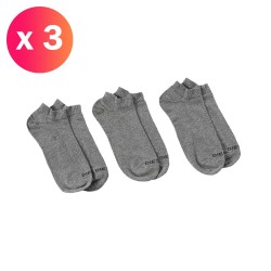 SKM-GOST-THREEPACK - calzini alla caviglia (confezione da 3) - grigio